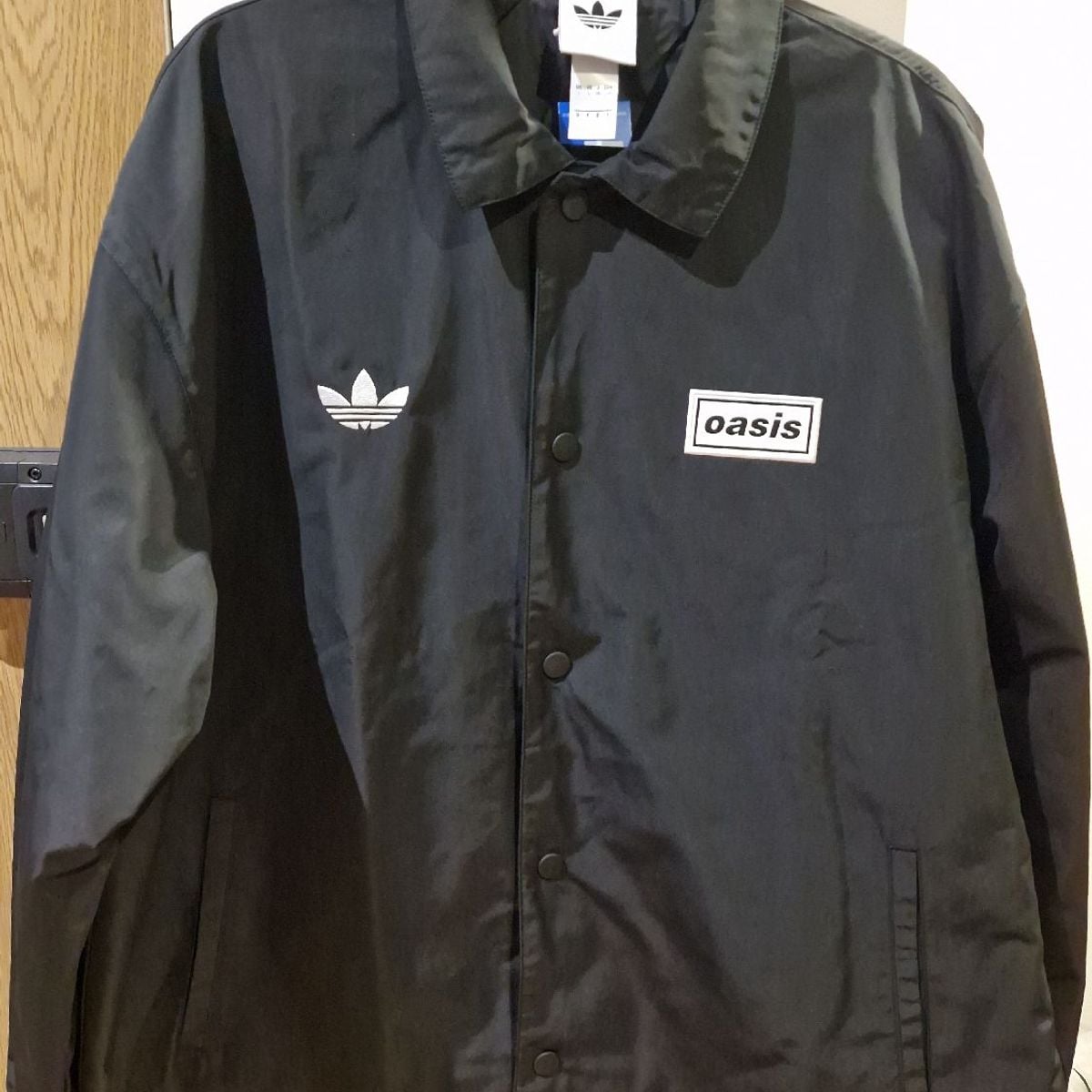 Oasis X Adidas Jaqueta Tour Coach Black Tamanho M | Adidas Nunca