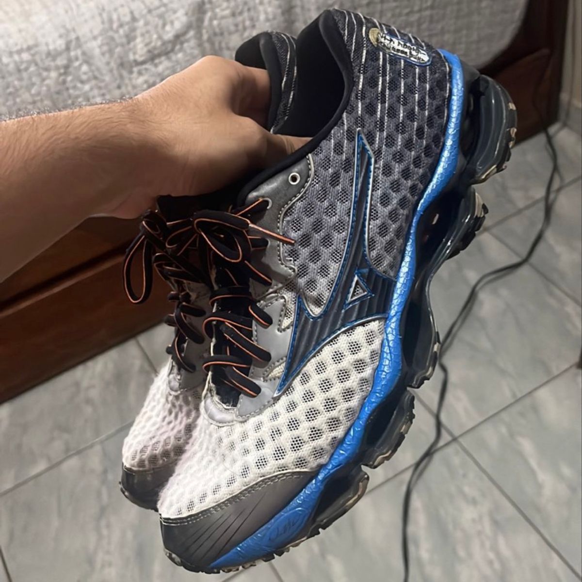 Mizuno prophecy 4 cinza e clearance azul