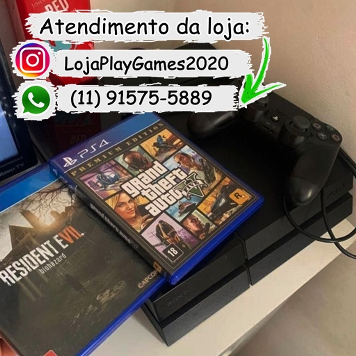 Playstation 4 Pro 1tb + Jogo Físico de Brinde
