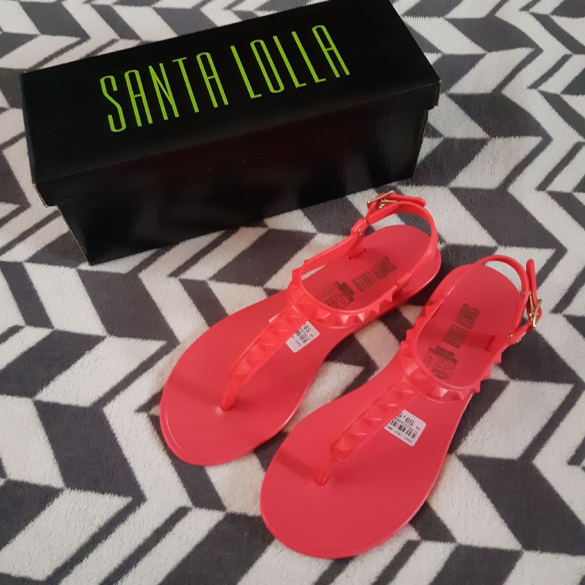 rasteira plastico santa lolla