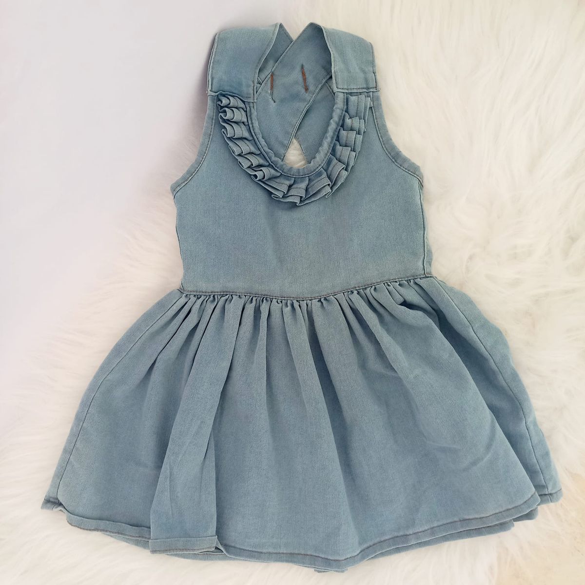 Vestido jeans store infantil 2 anos