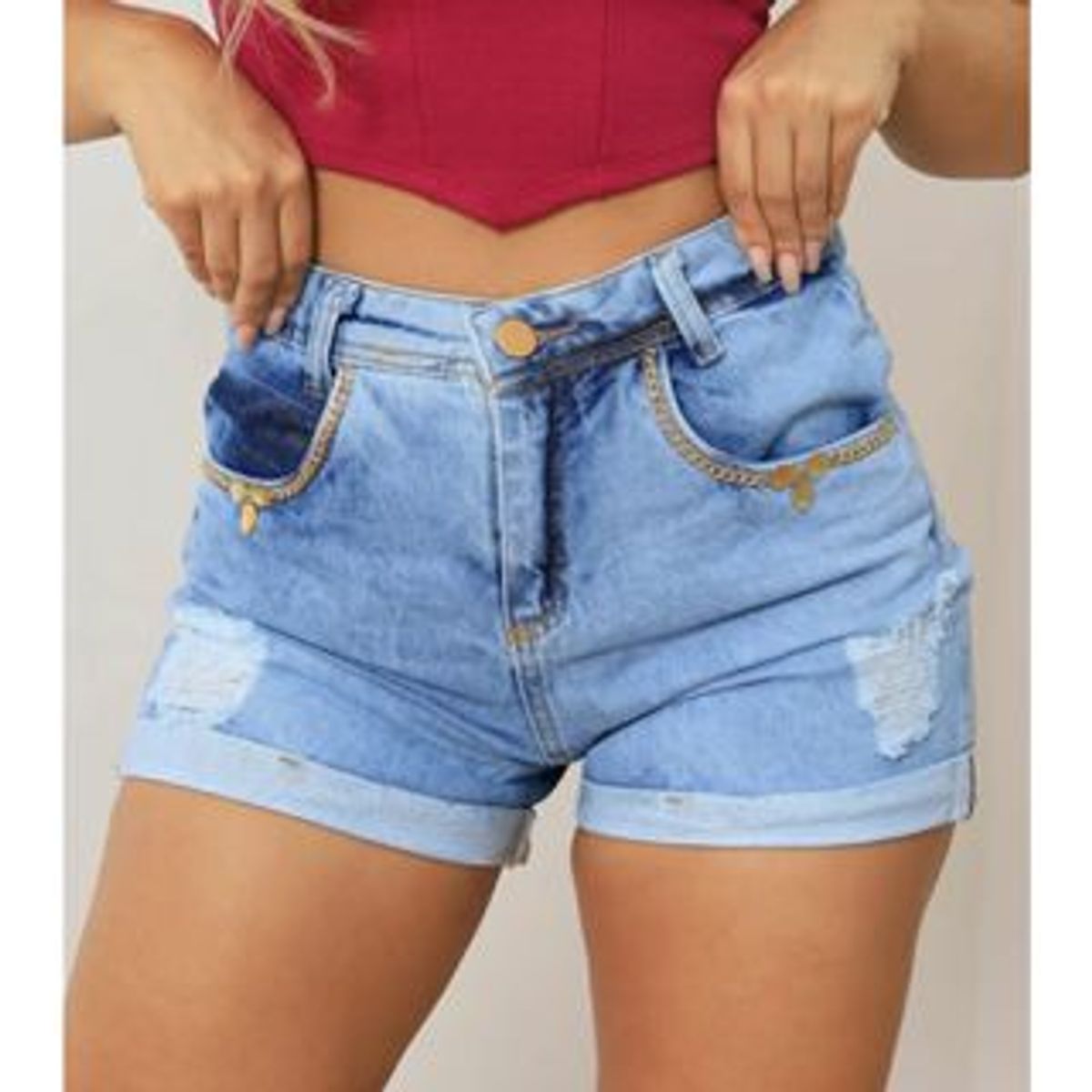 Shorts Hot Pants Jeans Feminino - 005.03.0089