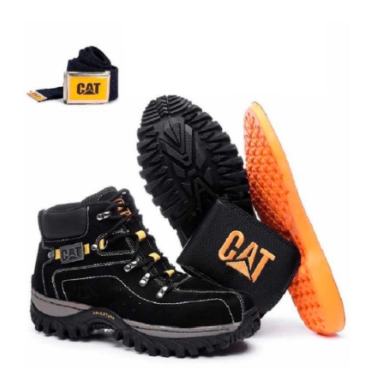 Bota Caterpillar Original Em Couro Botina Adventure Trilha Promoção Envio  Imediato - Escorrega o Preço