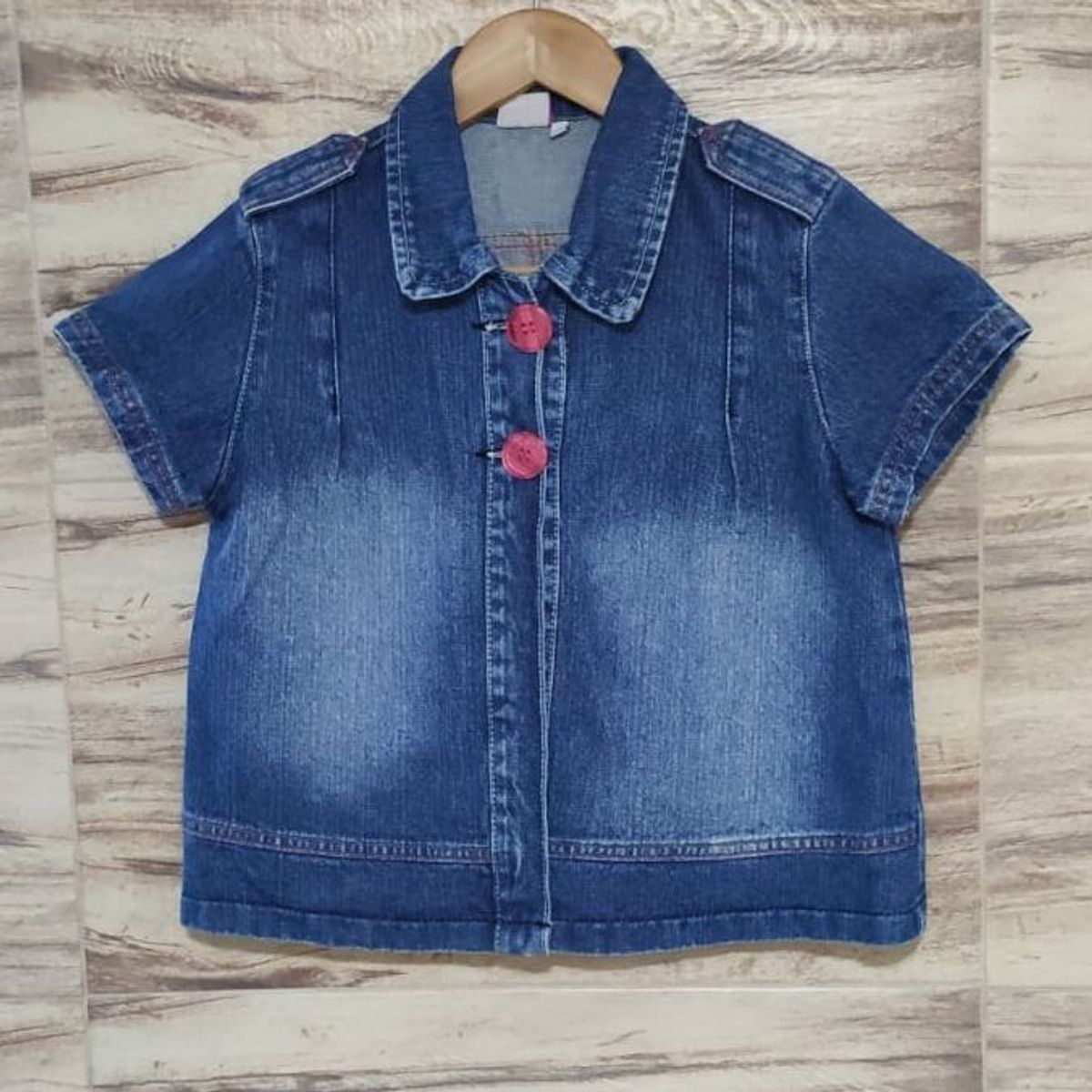 Colete jeans sales infantil marisa