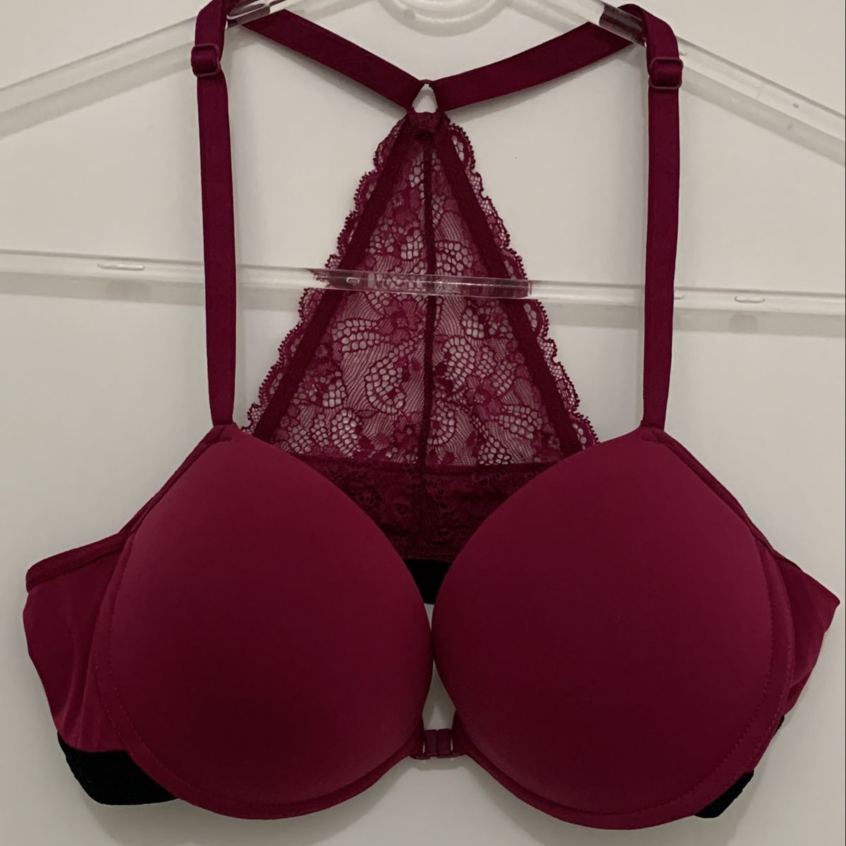 Sutiã Calvin Klein Underwear Push Up Nadador Renda Vinho, Lingerie  Feminina Calvin Klein Nunca Usado 95254764