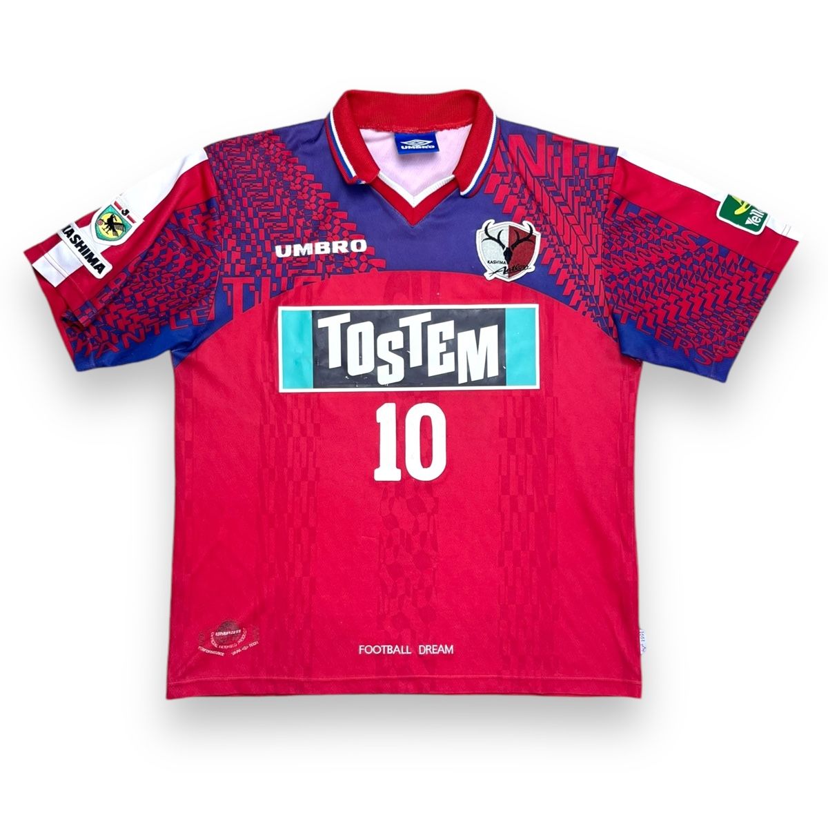 1997)Umbroサッカーユニフォーム背番号 KASHIMA ANTLERS