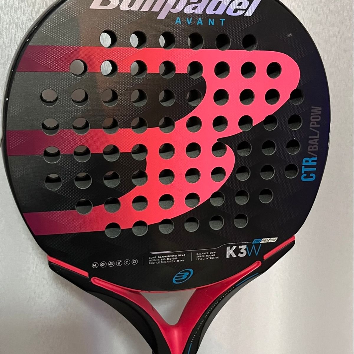 Raquete Bullpadel Avant K3w Moda Esportiva Feminina Bullpadel