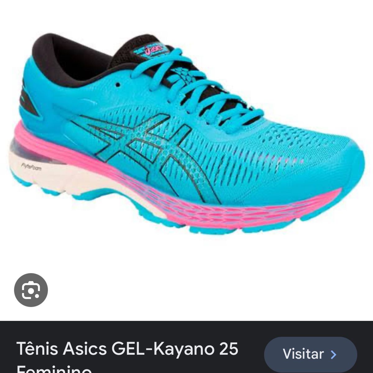 A forma do tenis asics hot sale é pequena