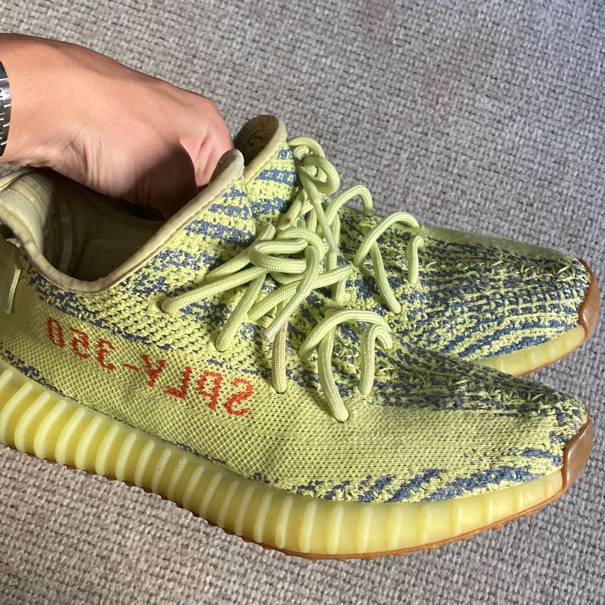 Tênis Yeezy Boost 350 V2 Semi Frozen Yellow Tamanho 39 Adidas ...