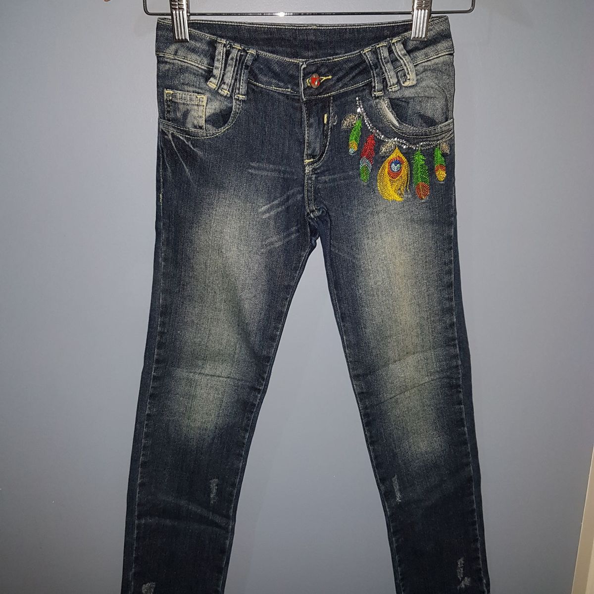 Calça Jeans Indie Planet Girls | Roupa Infantil para Menina Planet Girls  Usado 16122122 | enjoei