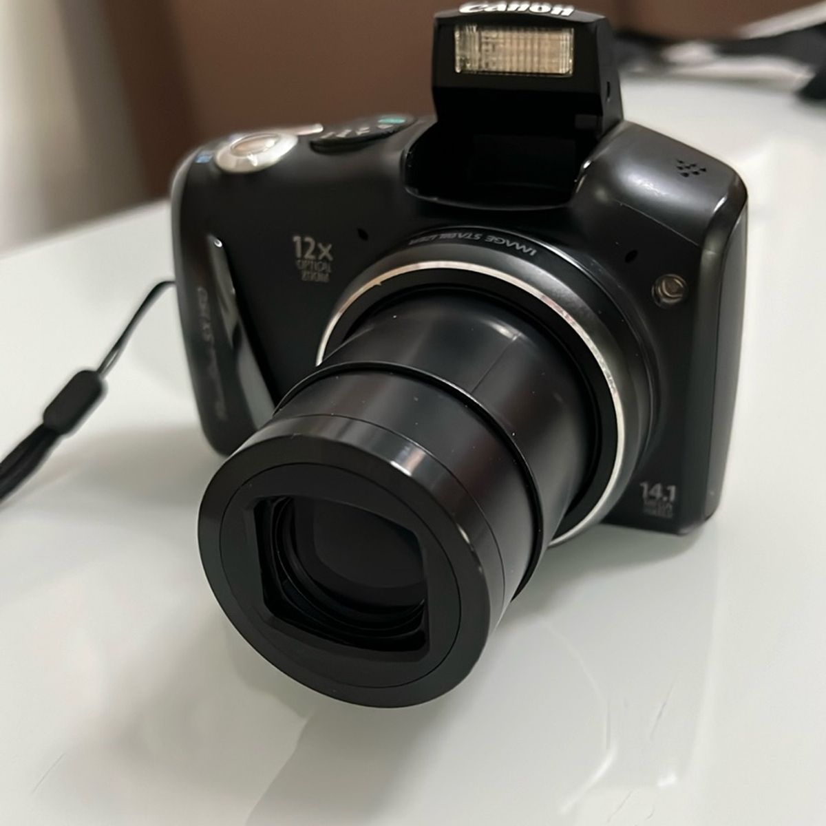 Câmera Digital Canon Power Shot Sx150 Is Preta. 14.1 Mp, 12x Zoom