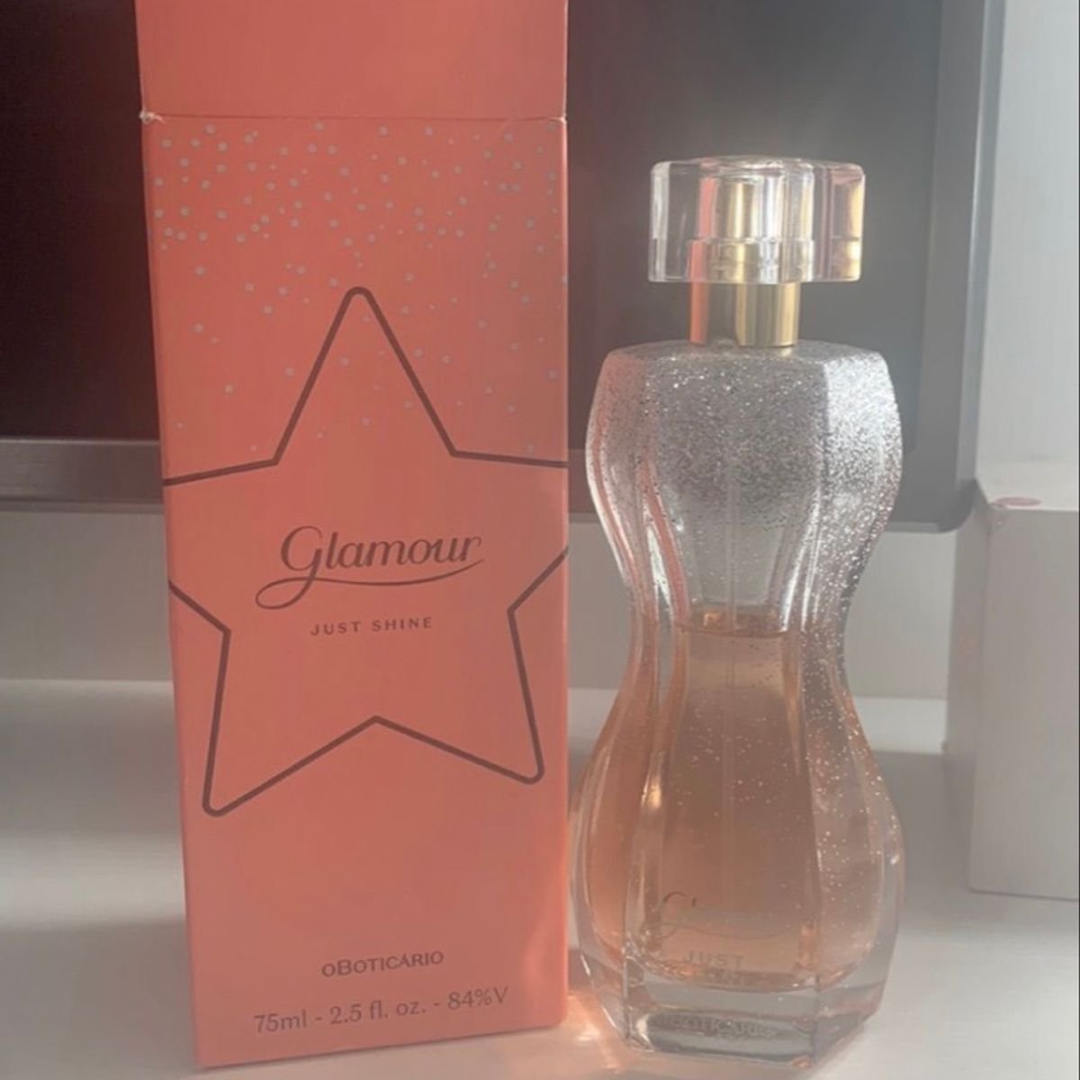 Perfume O Boticário Glamour Just Shine Feminino 75 Ml Metade do