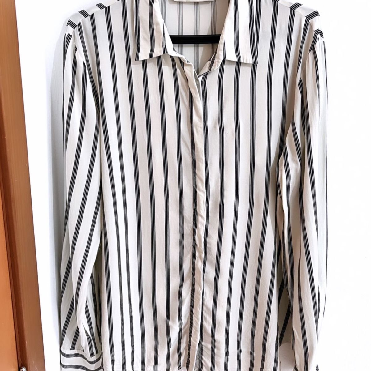 Camisa Zara Off-White Feminina Original - YCP4