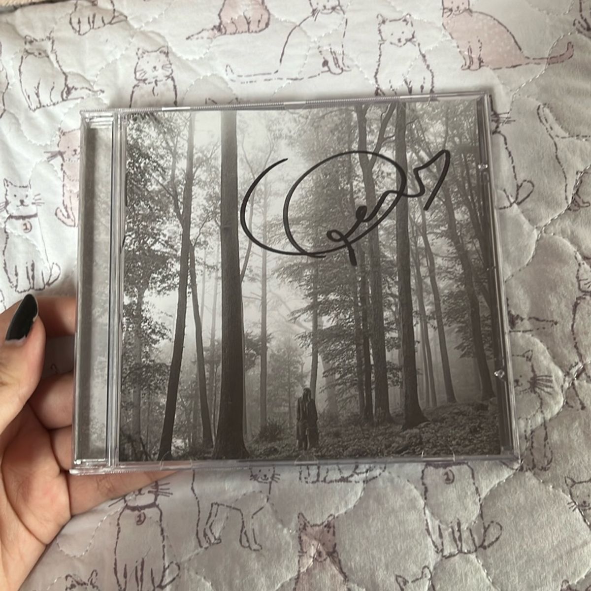 Cd Folklore Autografado Taylor Swift | Item de Música Taylor Swift