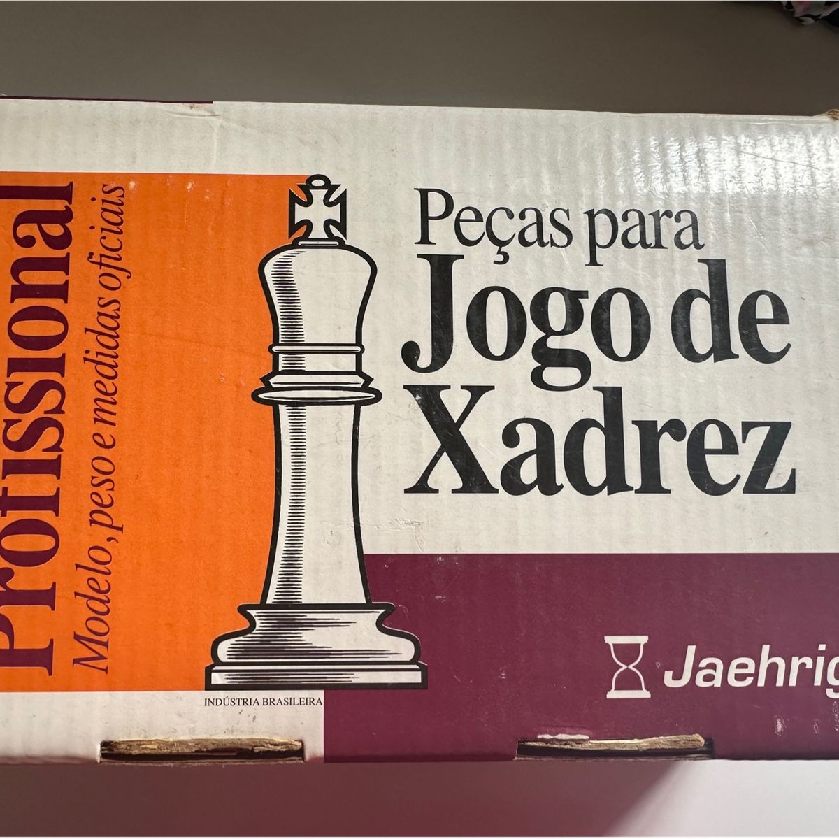 Xadrez profissional peso tabuleiro + 2 damas Jaehrig
