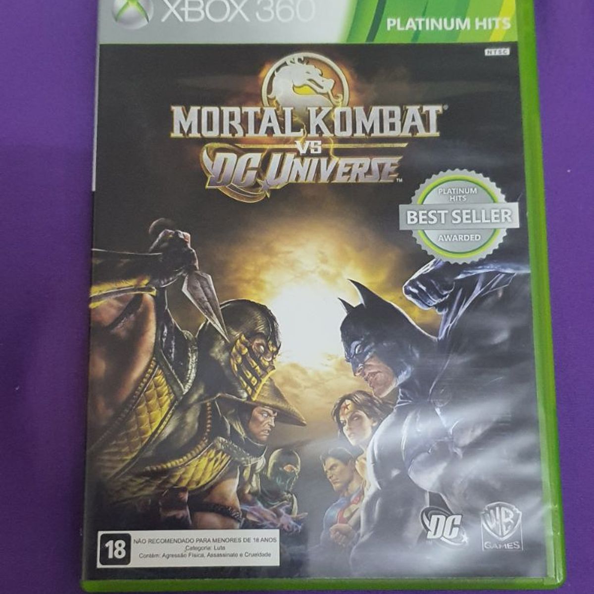 Jogo de Luta Mortal Kombat vs Dc Xbox 360 Seminovo