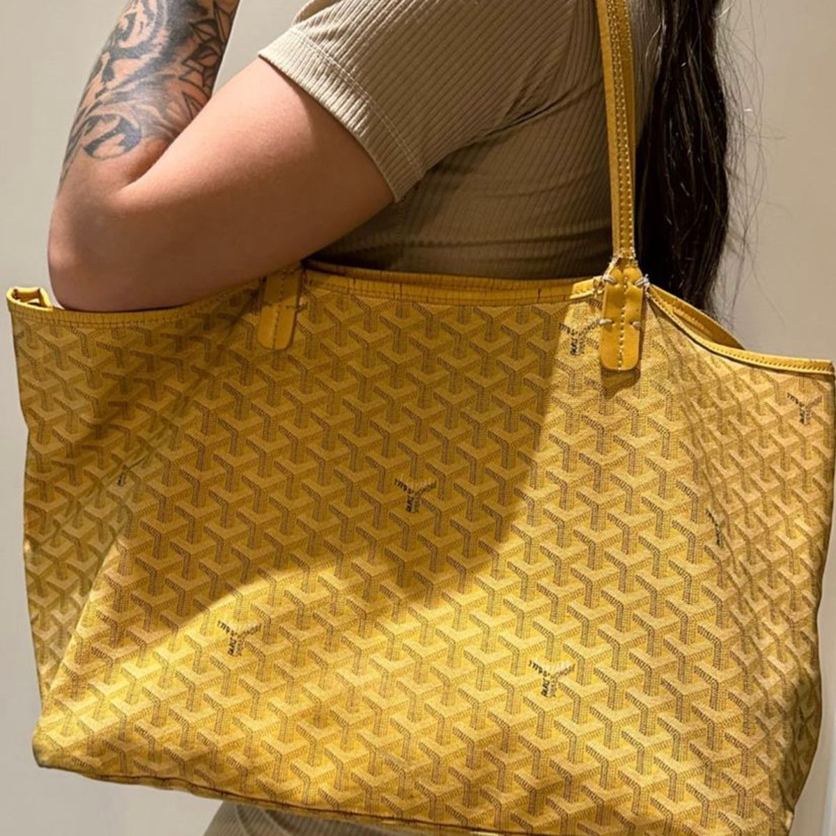 Bolsa Goyard Original, Bolsa de Ombro Feminina Goyard Nunca Usado 90717161