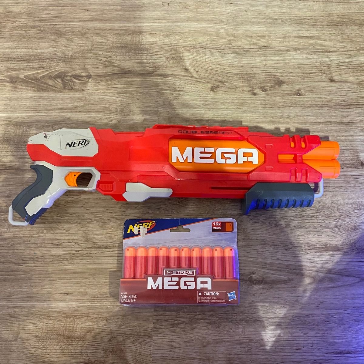 Arma Nerf Mega Vermelha Grande sem Balas | Brinquedo Nerf Usado 49272500 |  enjoei