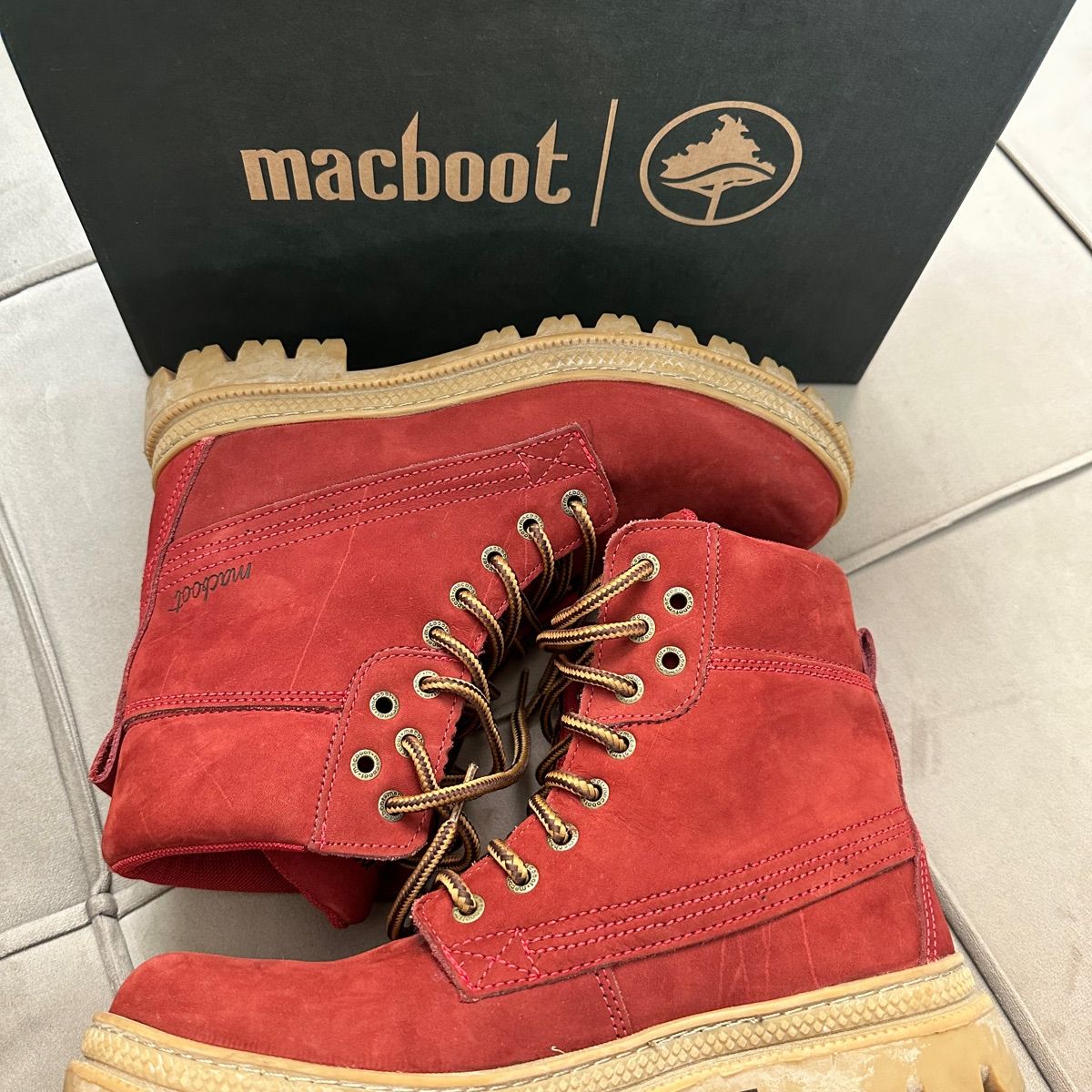 Macboot feminino hot sale vermelho