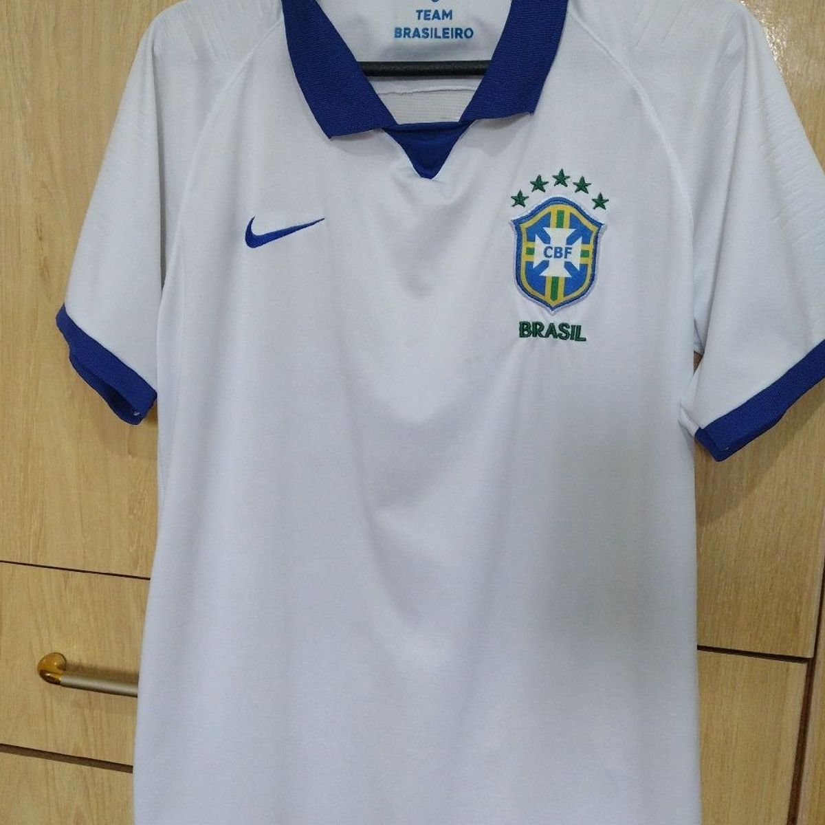 Camiseta Brasil Branca  Camiseta Masculina Nike Usado 95026932