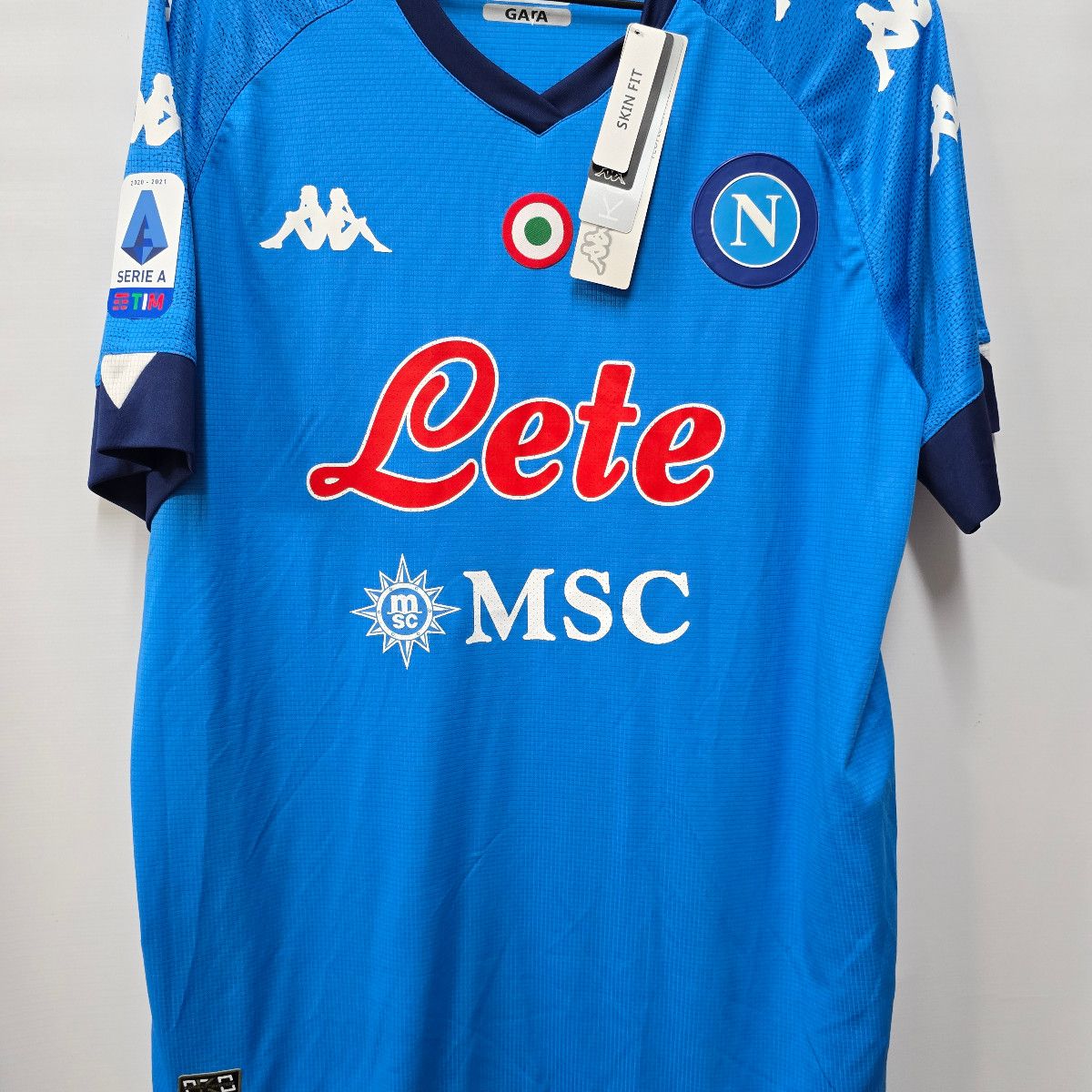 Camisa Napoli Home 20-21 G Mertens 14 Série a Jogador Oficial Na