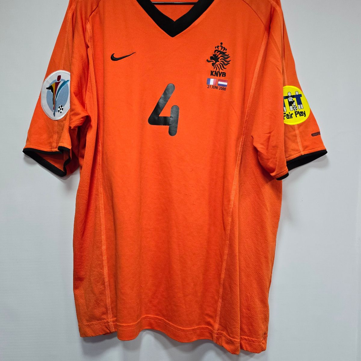 2000（A）半袖ユニフォーム ♯4 Ｆ・デブール オランダ代表