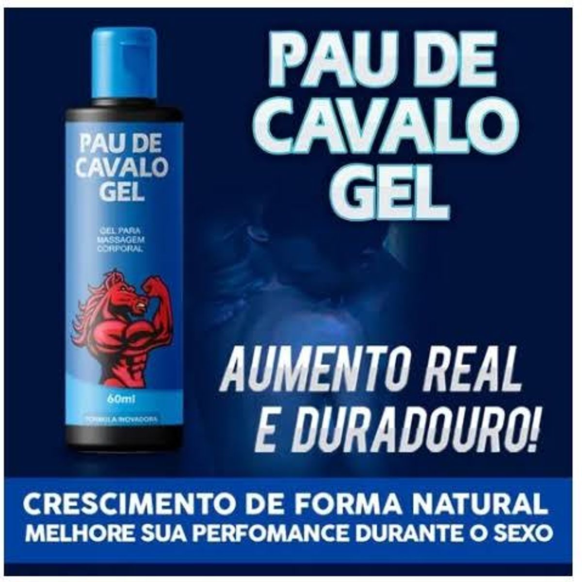 Pau de Cavalo Gel - Estimulante Natural Original 60ml | Creme Masculino Pau  De Cavalo Gel Nunca Usado 86686604 | enjoei