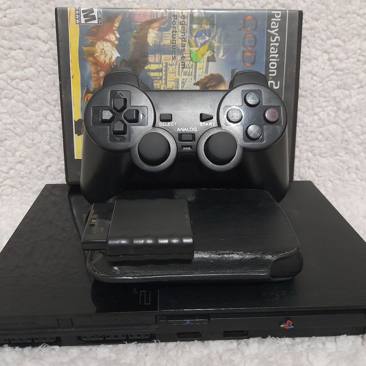 Playstation 2 Slim Ps2 Slim + Hd 500gb Lotado de Jogos