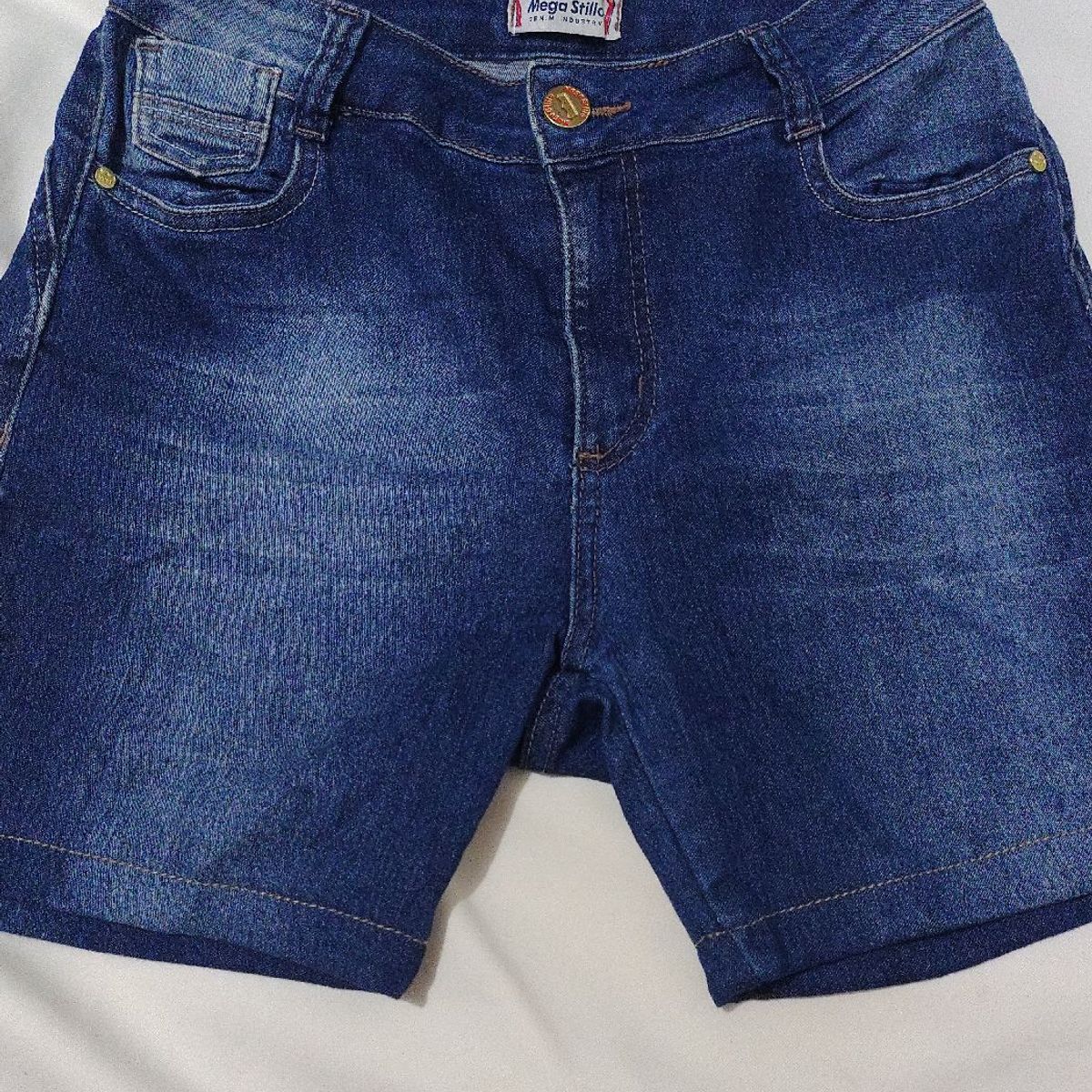 Short Jeans Estrech Shorts Feminino Mega Stillo Usado 91210700