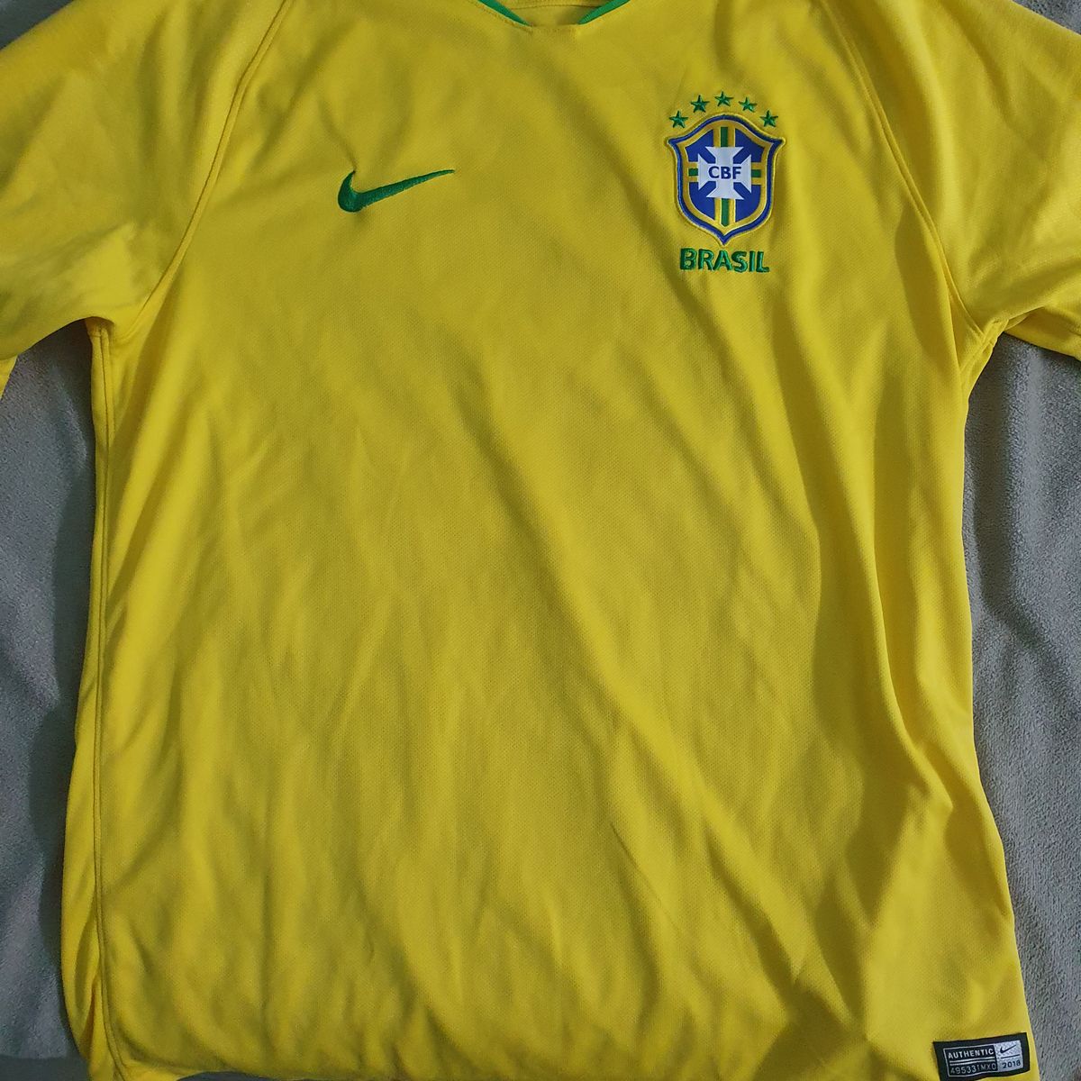 Camisa Seleção Brasileira 2018 Tamanho L (G), Roupa Esportiva Masculino  Nike Usado 88706770