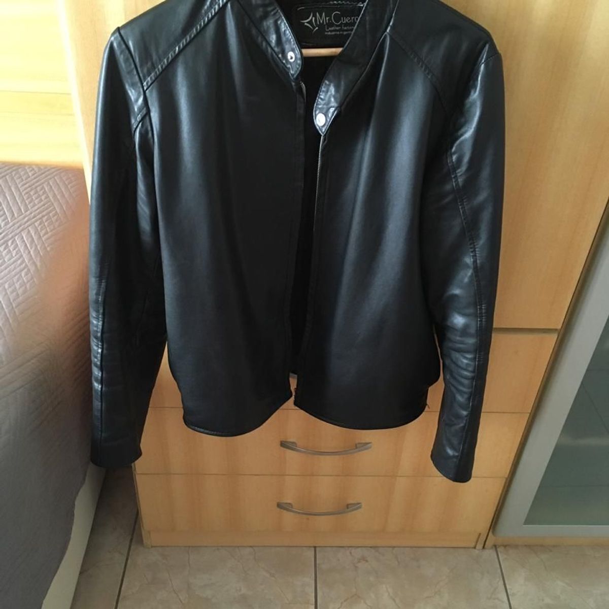 jaqueta de couro masculina sob medida