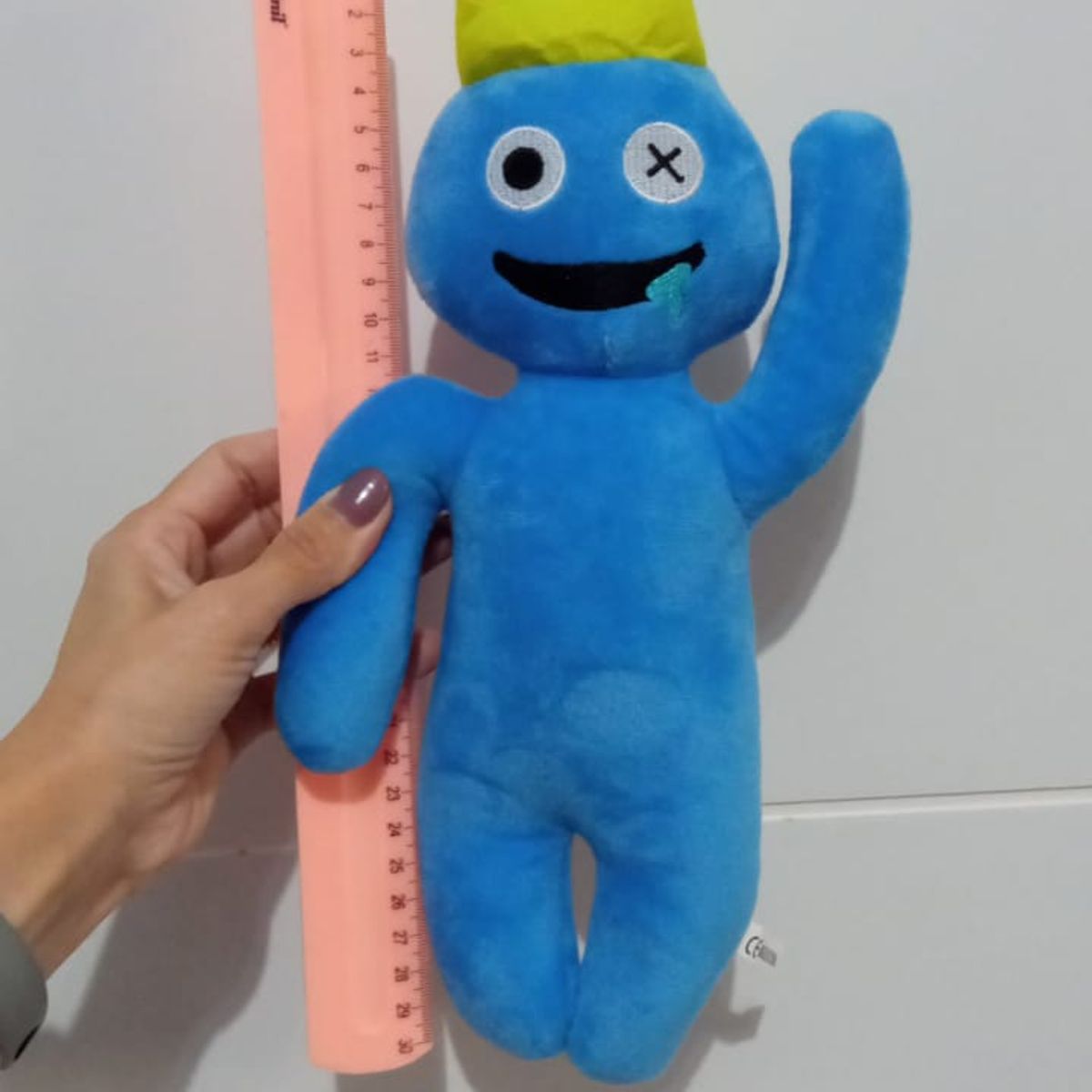 Brinquedo Pelúcia Azul Babão Blue: Rainbow Friends Robox 30cm