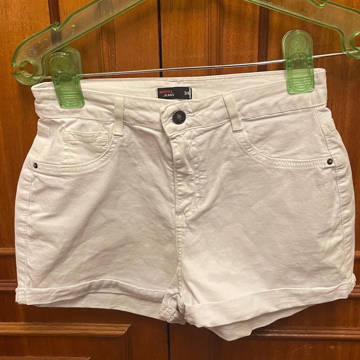 Shorts Branco, Shorts Feminino Usado 95592431