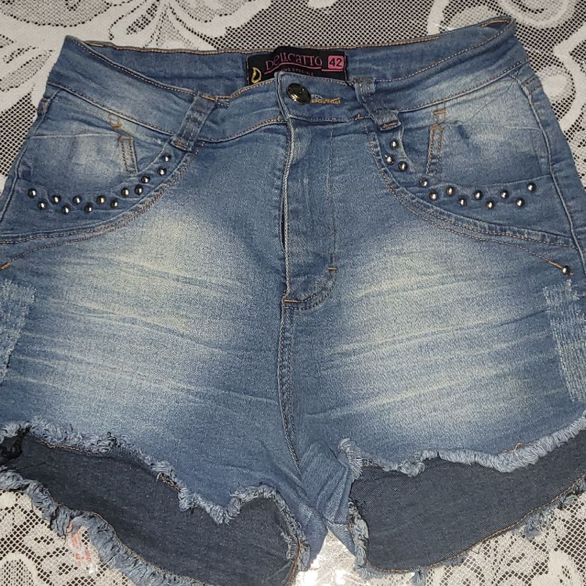 Shorts Jeans, Shorts Feminino Nunca Usado 45225168