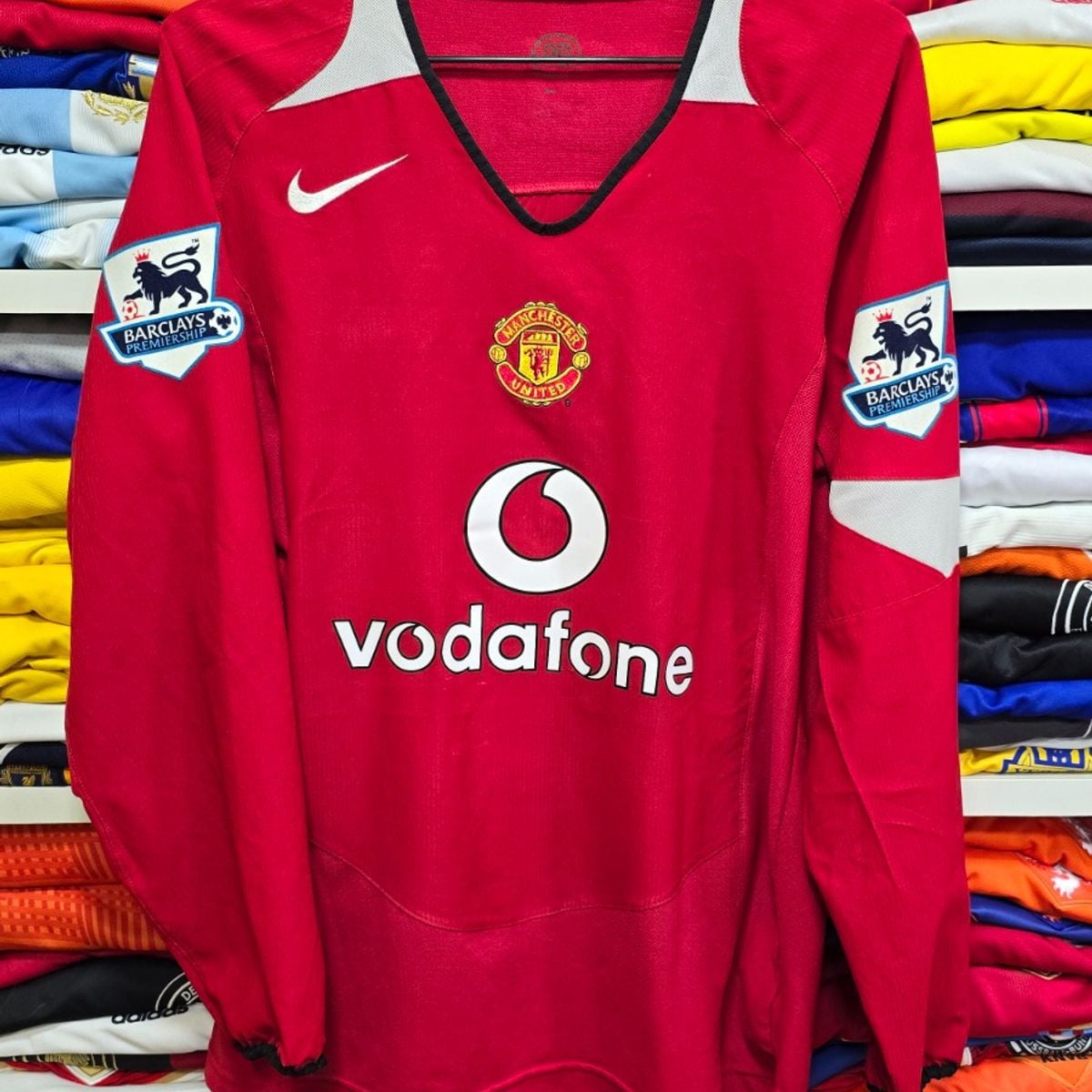 Camisa Manchester United Home 04-05 M Manga Longa V.Nistelrooy 10