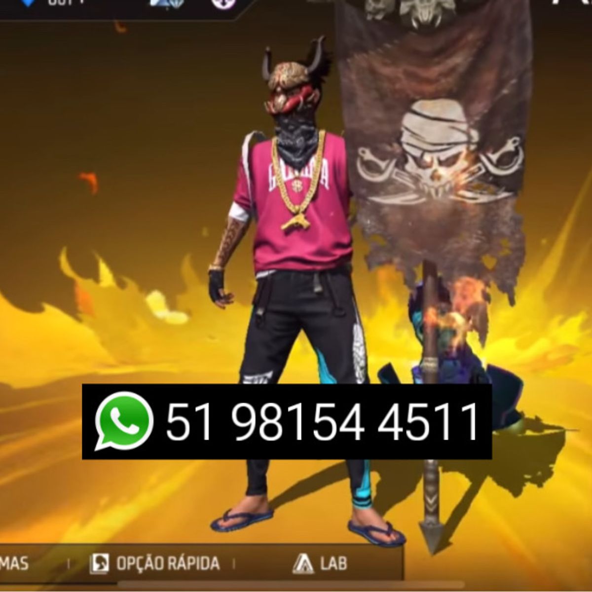 Cont Free Fire, Jogo de Videogame Ff Nunca Usado 91045374