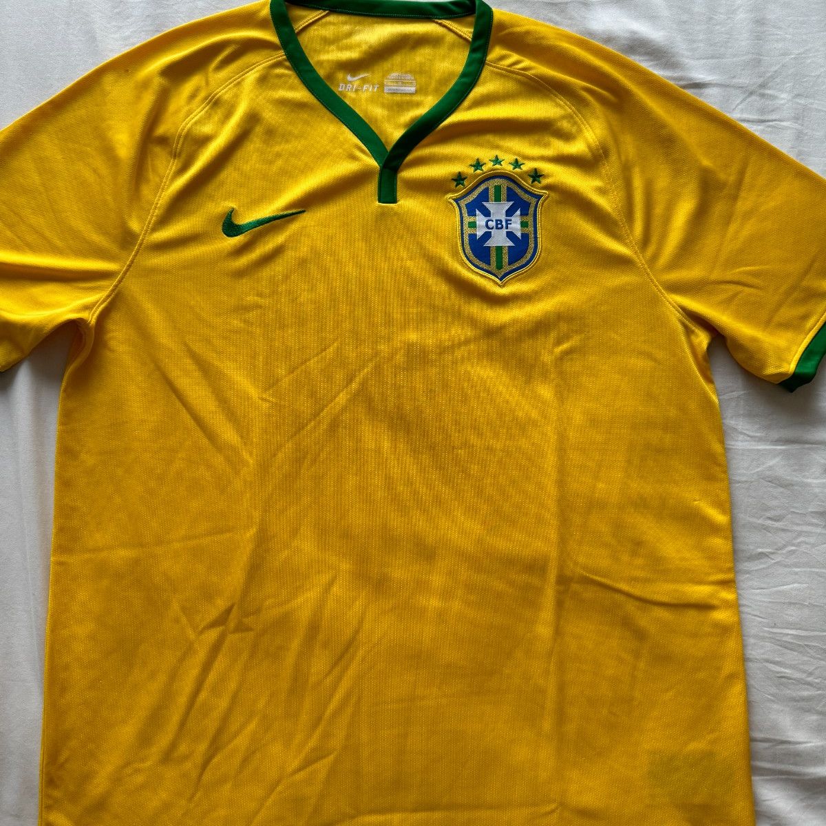 Camisa Do Brasil Amarela Nike Torcedor 2014 S/n° Juvenil