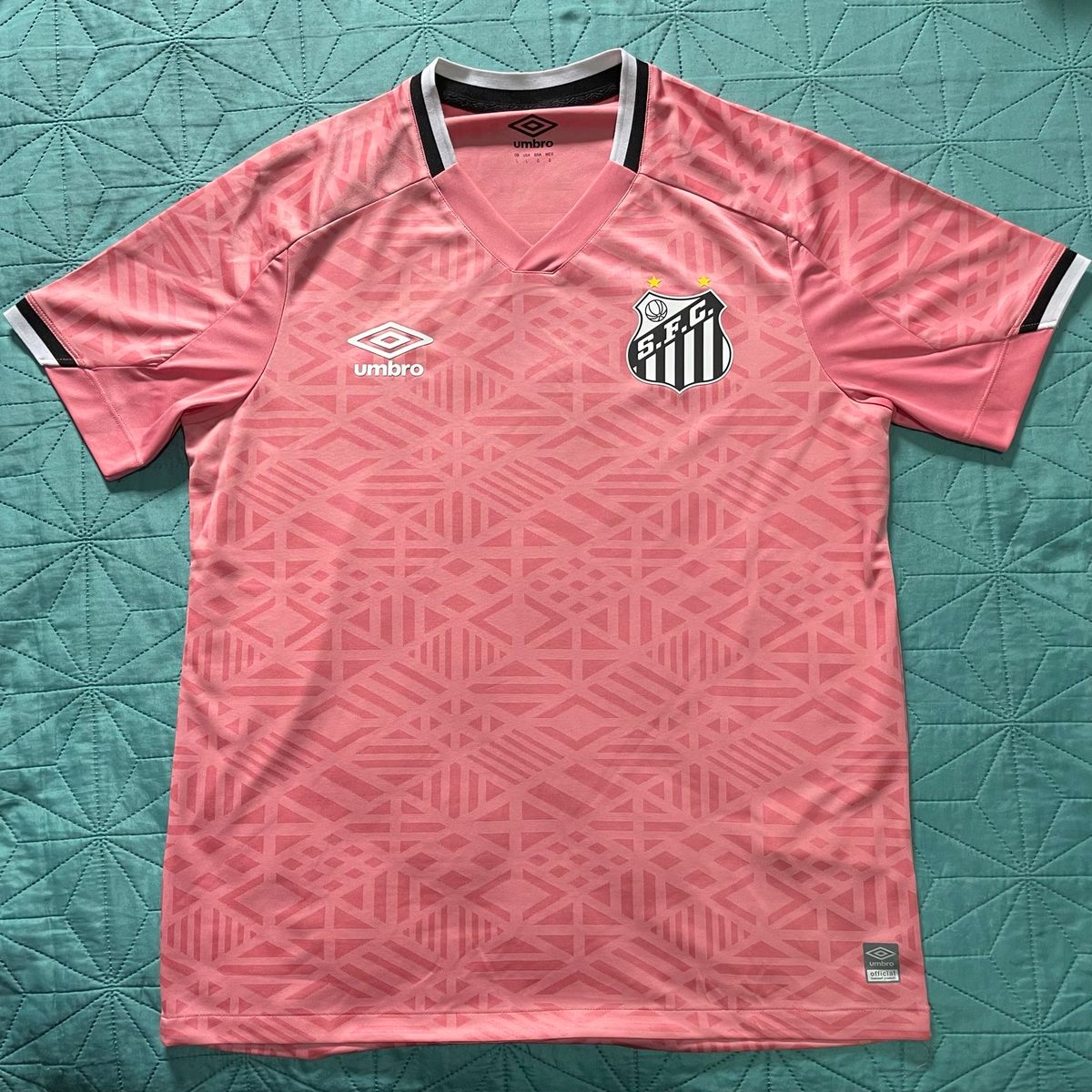 Camisa Santos Umbro Outubro Rosa 2022 Umbro Usado 100256251 enjoei