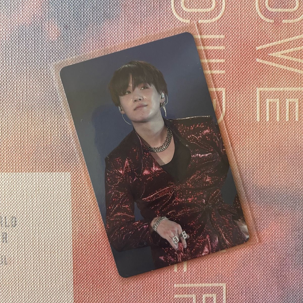 Photocard Original Raro Yoongi - Love Yourself Tour Seoul Dvd