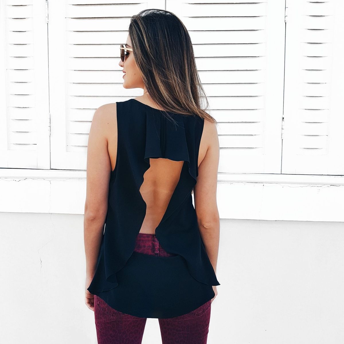 blusa feminina decotada