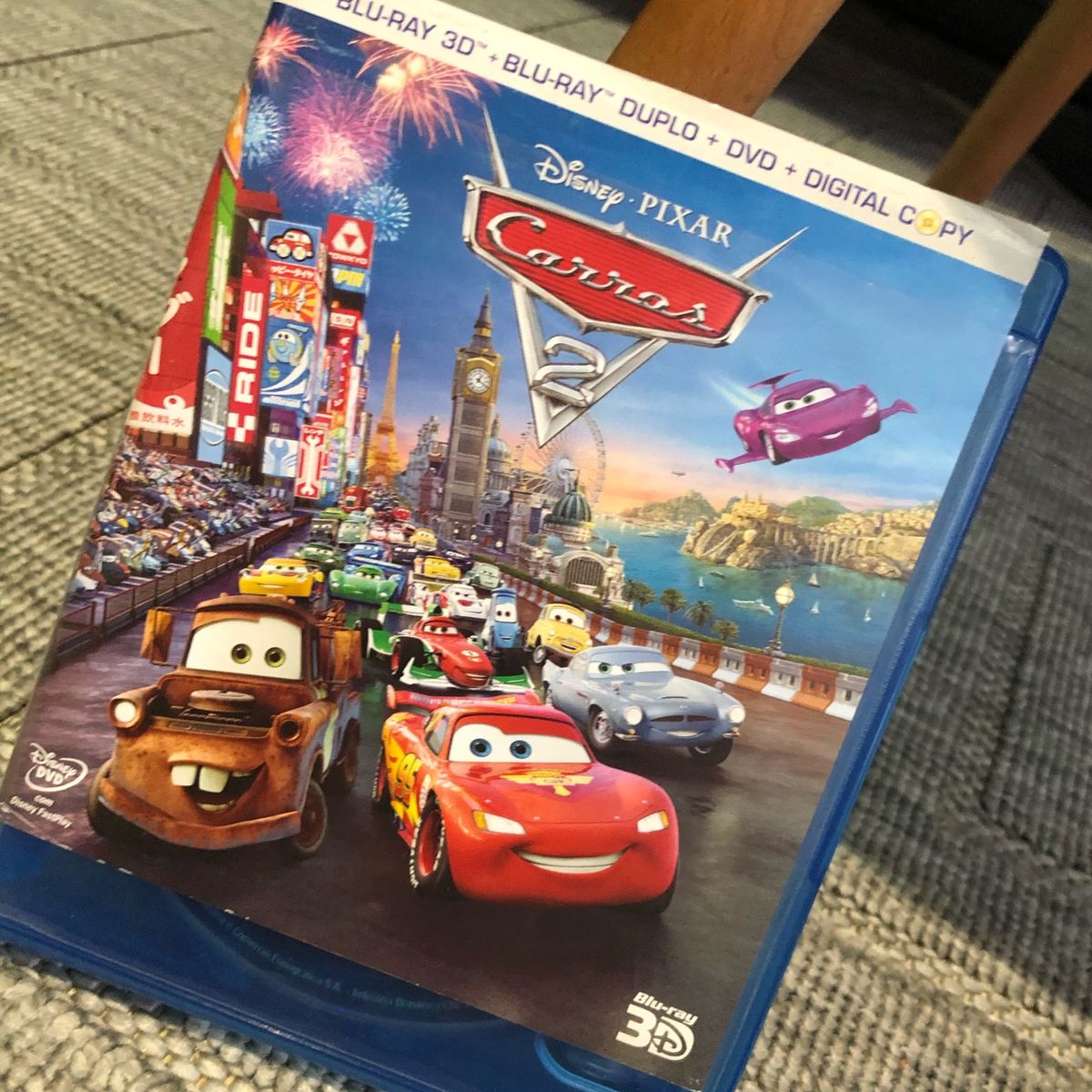 Blu Ray 3d Cars 2 Filme e S rie Disney Pixar Usado 75025353