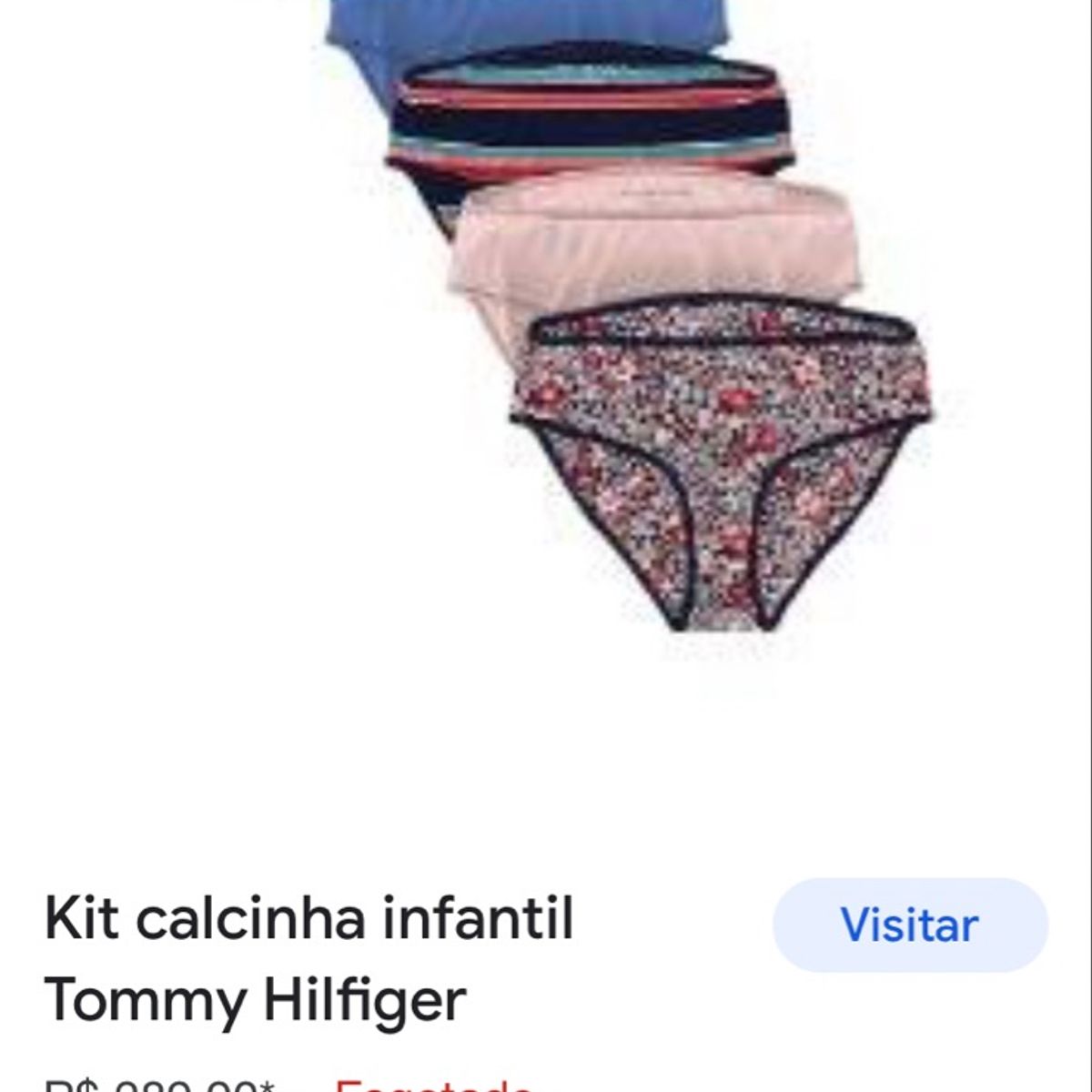 Kit Calcinha Kids Tommy Hilfiger Original | Tommy Hilfiger Nunca Usado  97487823 | enjoei