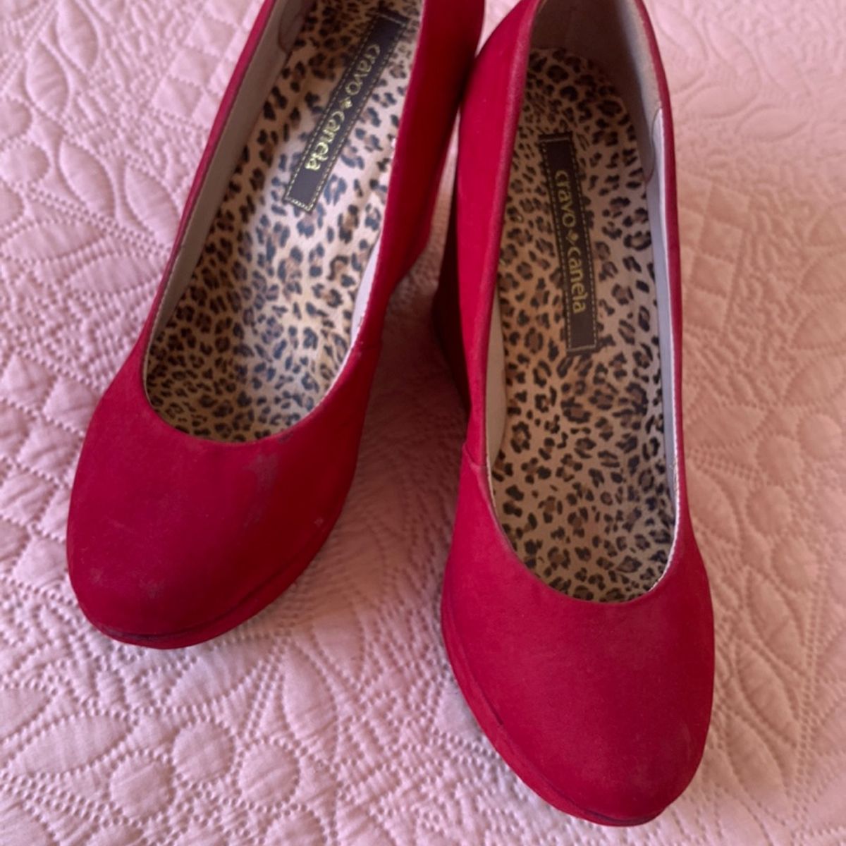 Sapato Cravo e Canela Vermelho Sapato Feminino Cravo E Canela Usado 94771508 enjoei