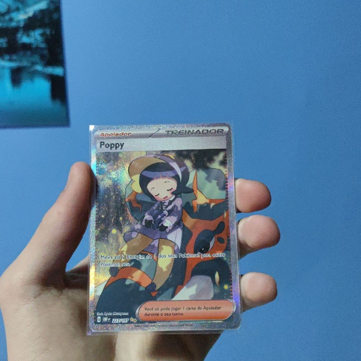 Carta Pokmon Treinador Poppy Full Art | Copag Usado 106053280 | enjoei