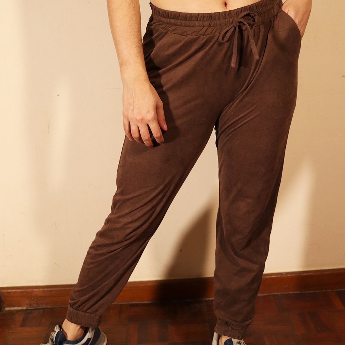 Calça Jogger Suede Marrom Calça Feminina Usado 96262431 enjoei