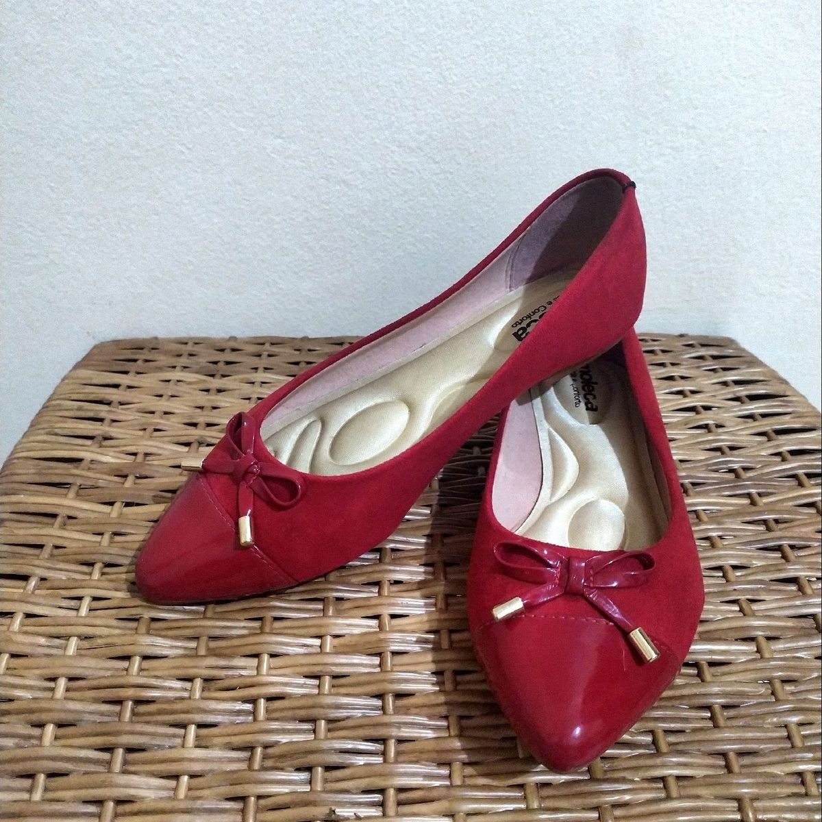 sapatilha moleca vermelha