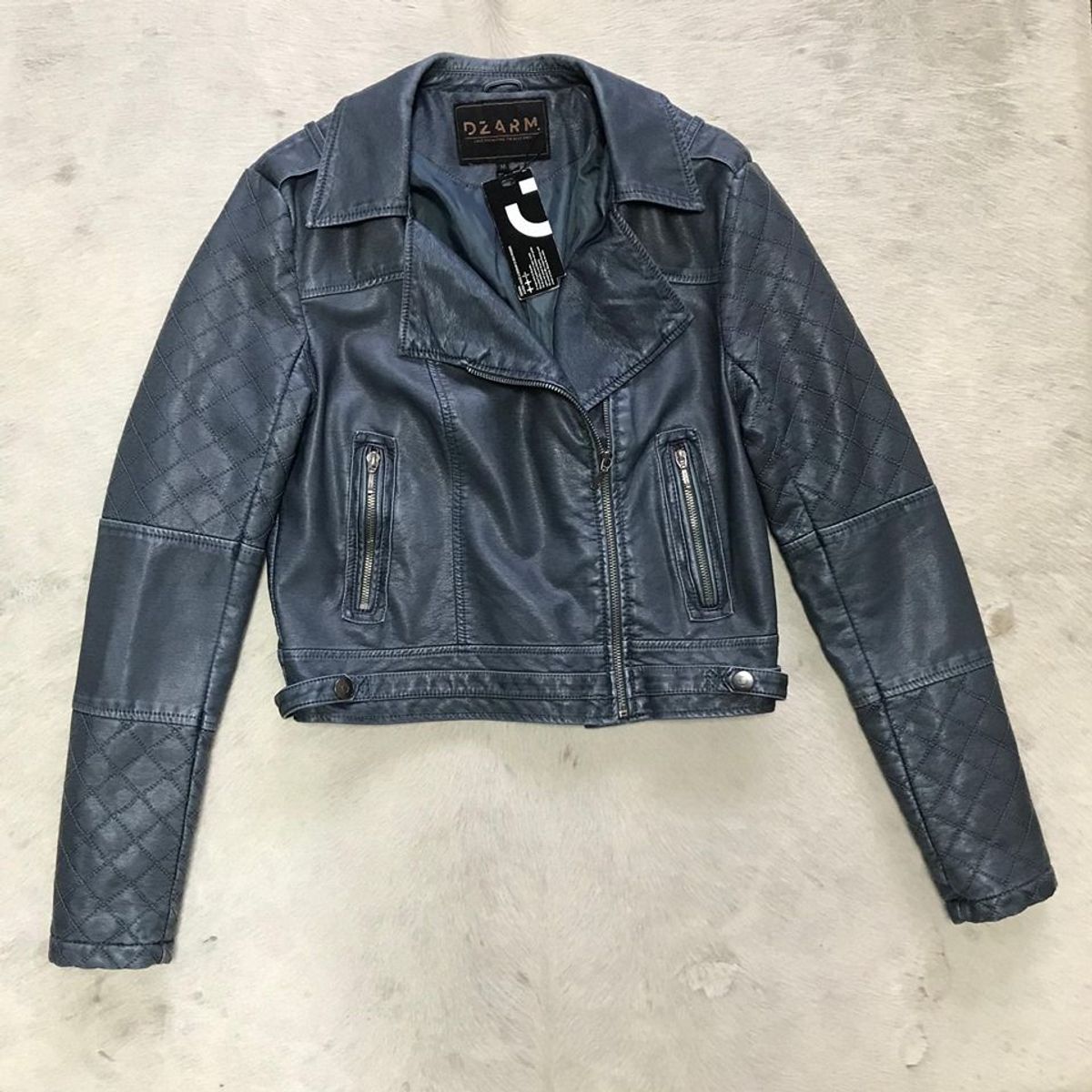 jaqueta de couro dzarm