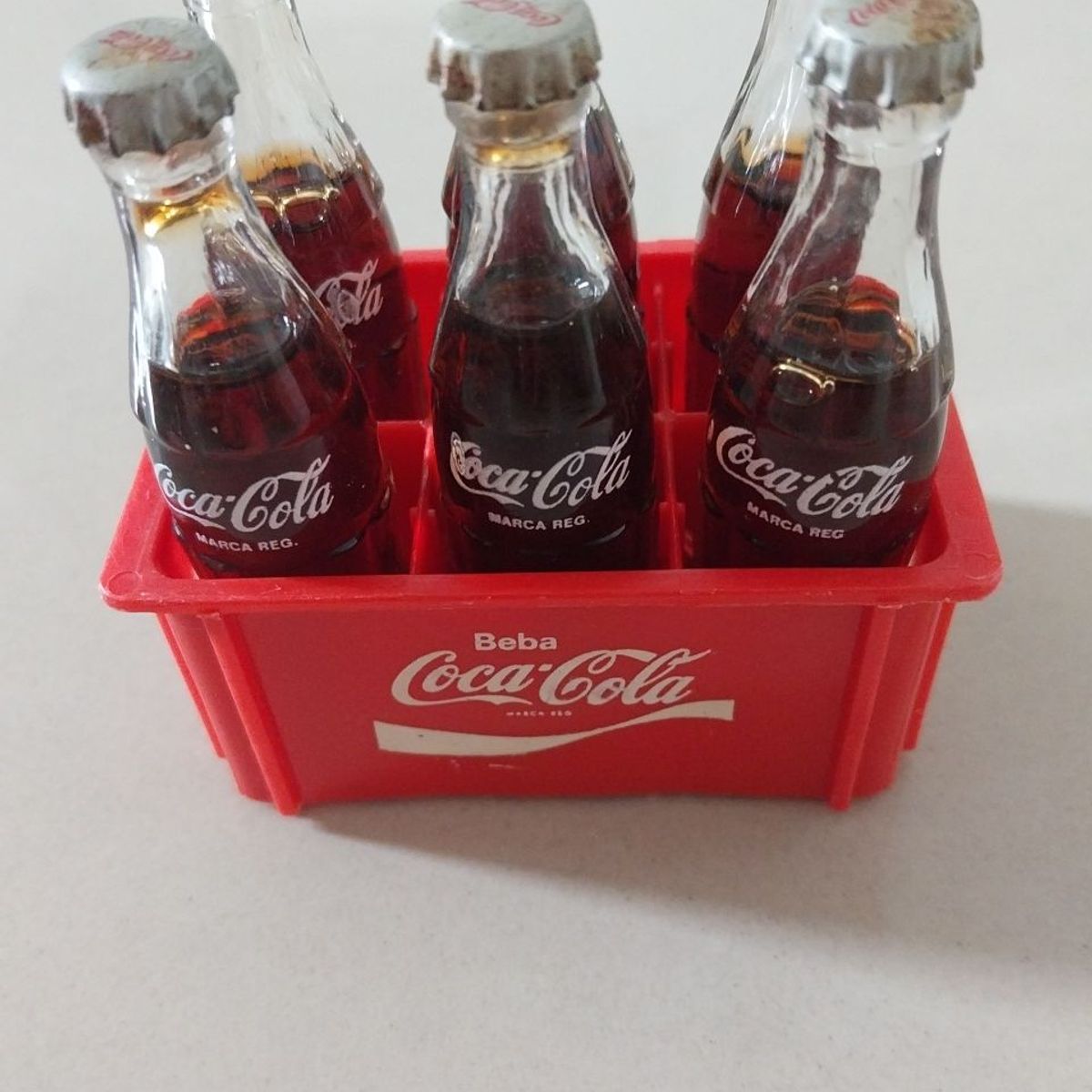 Coca Cola Miniatura 6 Um com Caixa | Coca-Cola Usado 111208162