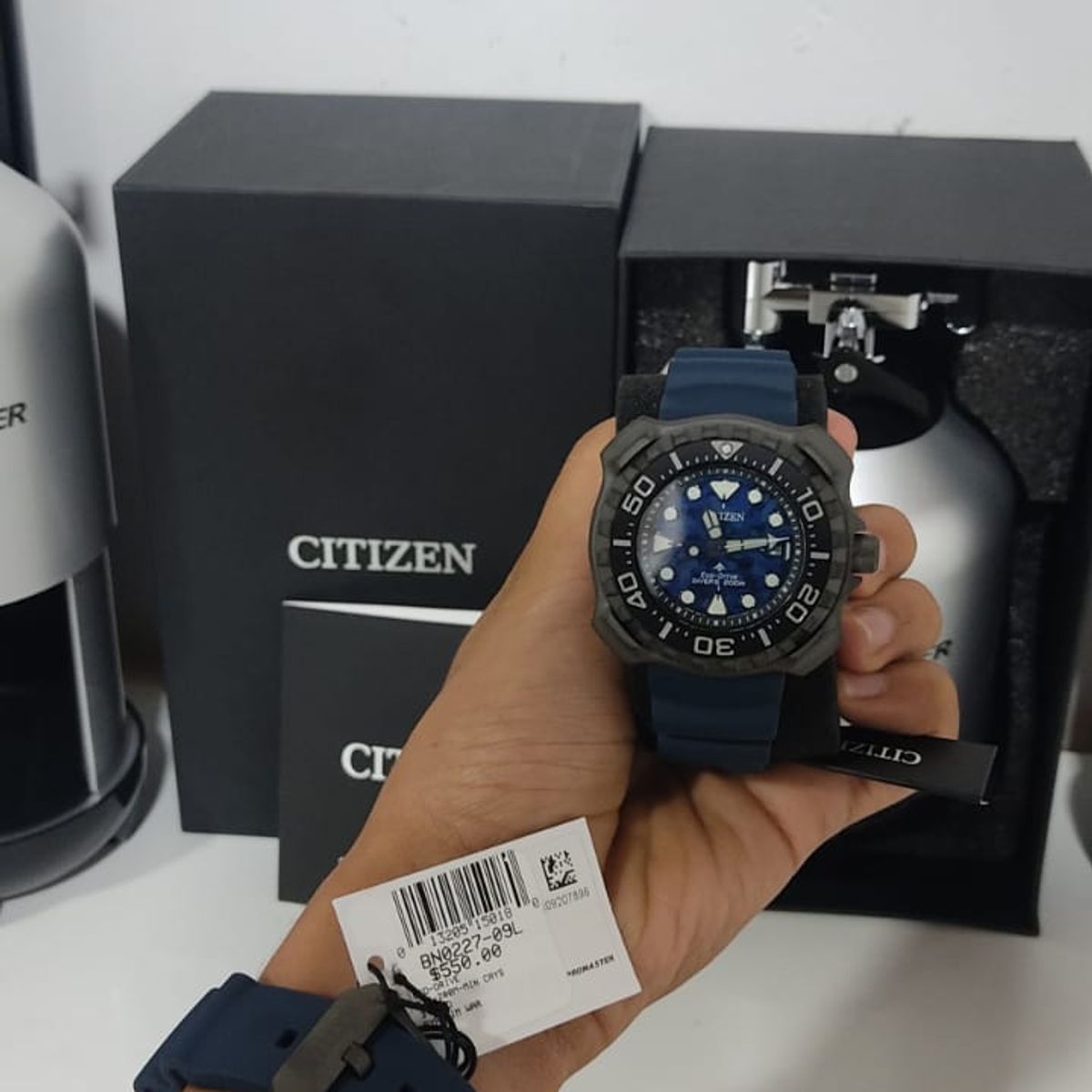 Elogio Citizen Tuna Relançamento Titanium Azul (Bn0227), Novo sem