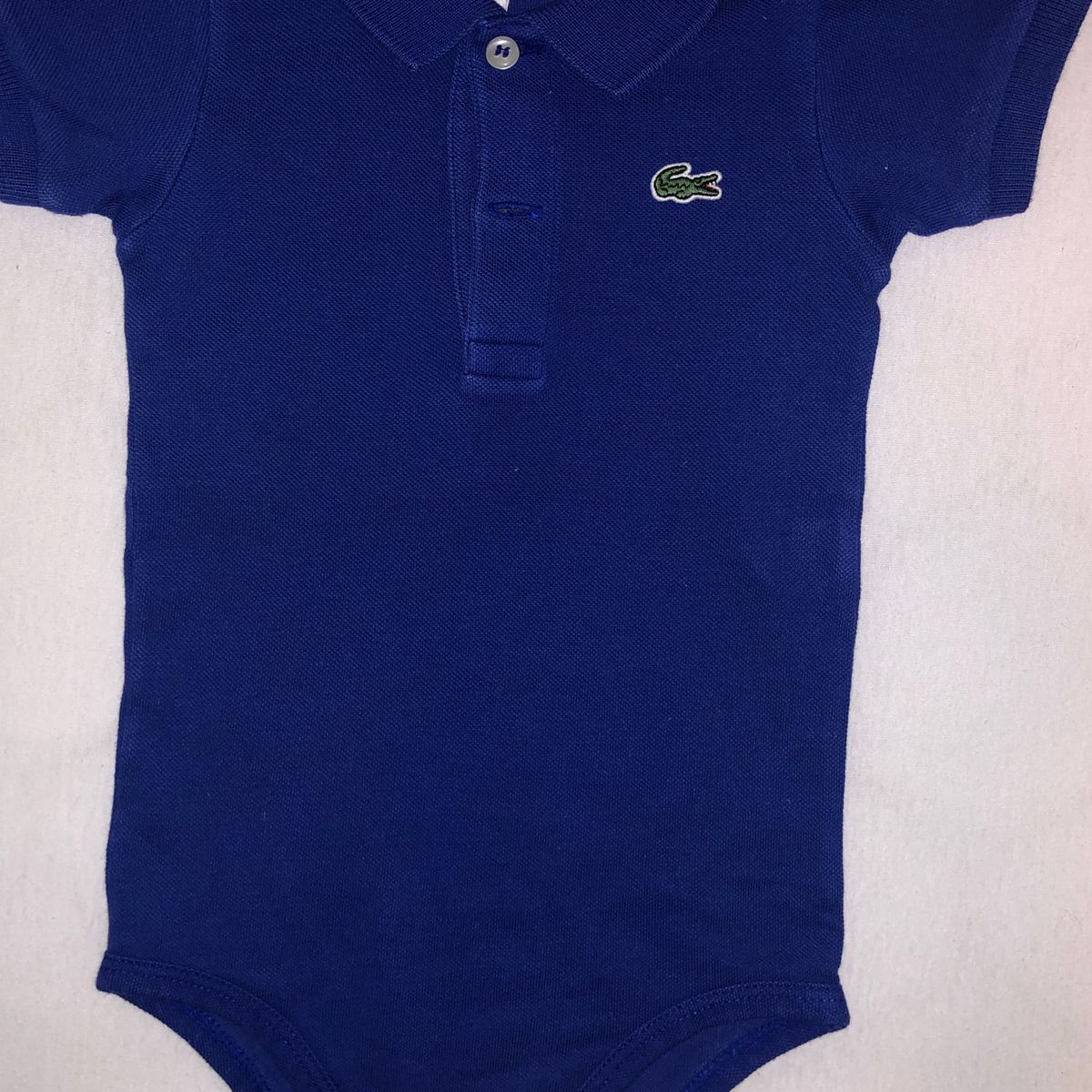 Body Azul Royal Lacoste Baby 12 Meses Roupa Infantil Para Bebe Lacoste Usado Enjoei